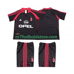 AC Milan Trøje 2000 2001 Retro Børn 3. Valg Fodboldsæt Kortærmet
