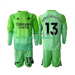 Arsenal Trøje Kepa Arrizabalaga 13 Målmand Børn Udebane Fodboldsæt 2025-2026 Langærmet