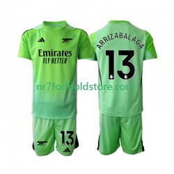 Arsenal Trøje Kepa Arrizabalaga 13 Målmand Børn Udebane Fodboldsæt 2025-2026 Kortærmet