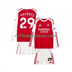 Arsenal Trøje Kai Havertz 29 Børn Hjemmebane Fodboldsæt 2025-2026 Langærmet