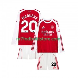 Arsenal Trøje Noni Madueke 20 Børn Hjemmebane Fodboldsæt 2025-2026 Langærmet
