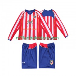 Atlético Madrid Trøje 2005 Retro Børn Hjemmebane Fodboldsæt 2004 Langærmet