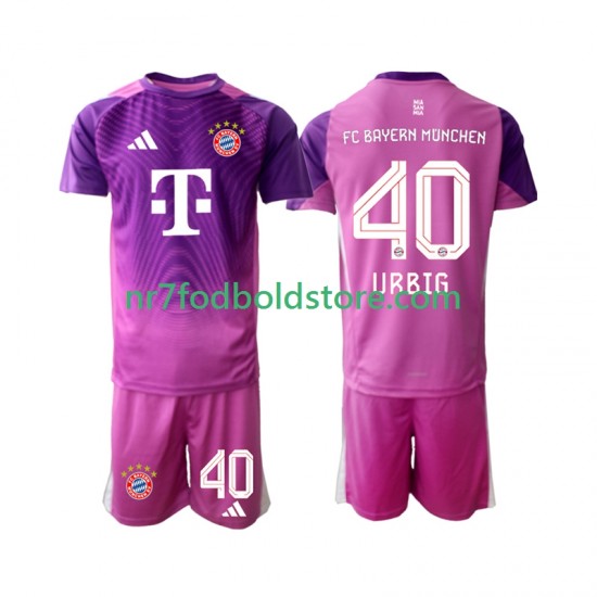 FC Bayern München Trøje Jonas Urbig 40 Målmand Børn 4. Valg Fodboldsæt 2025-2026 Kortærmet