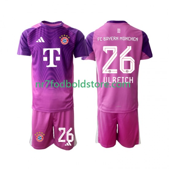 FC Bayern München Trøje Sven Ulreich 26 Målmand Børn 4. Valg Fodboldsæt 2025-2026 Kortærmet