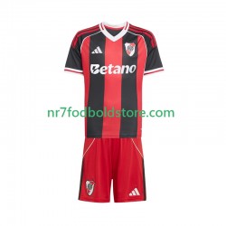 CA River Plate Trøje Børn Udebane Fodboldsæt 2025-2026 Kortærmet