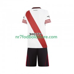 CA River Plate Trøje Børn Hjemmebane Fodboldsæt 2025-2026 Kortærmet