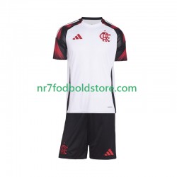 CR Flamengo Trøje Børn Udebane Fodboldsæt 2025-2026 Kortærmet