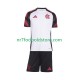 CR Flamengo Trøje Børn Udebane Fodboldsæt 2025-2026 Kortærmet