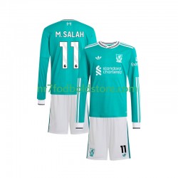 Liverpool Trøje Mohamed Salah 11 Børn 3. Valg Fodboldsæt 2025-2026 Langærmet