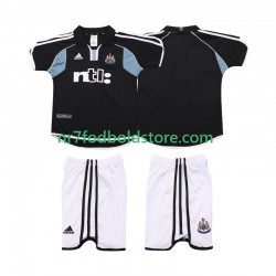 Newcastle United Trøje 2000 2001 Retro Børn Udebane Fodboldsæt Kortærmet