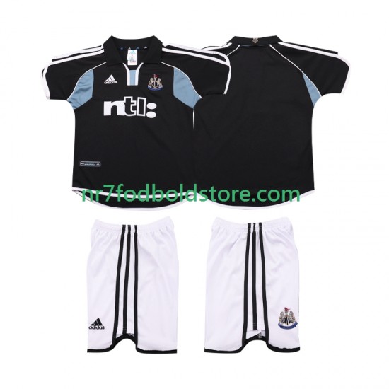 Newcastle United Trøje 2000 2001 Retro Børn Udebane Fodboldsæt Kortærmet