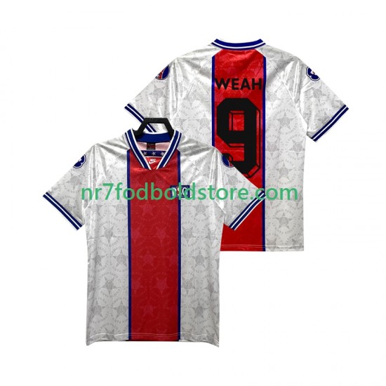 Paris Saint-Germain Trøje WEAH 9 1995 Retro Mænd Udebane Fodboldsæt 1994 Kortærmet