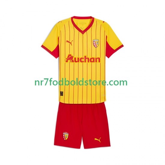 RC Lens Trøje Børn Hjemmebane Fodboldsæt 2025-2026 Kortærmet