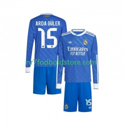 Real Madrid Trøje Arda Guler 15 Børn 3. Valg Fodboldsæt 2025-2026 Langærmet