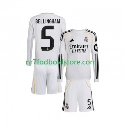 Real Madrid Trøje Jude Bellingham 5 Børn Hjemmebane Fodboldsæt 2025-2026 Langærmet