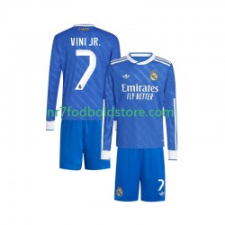 Real Madrid Trøje Vinicius Junior 7 Børn 3. Valg Fodboldsæt 2025-2026 Langærmet