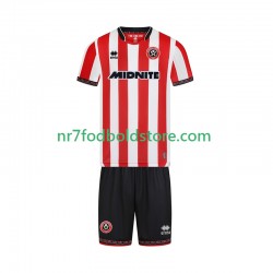 Sheffield United Trøje Børn Hjemmebane Fodboldsæt 2025-2026 Kortærmet