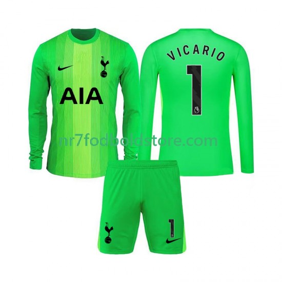 Tottenham Hotspur Trøje Guglielmo Vicario 1 Målmand Børn Hjemmebane Fodboldsæt 2025-2026 Langærmet