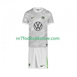 VfL Wolfsburg Trøje Børn Udebane Fodboldsæt 2025-2026 Kortærmet