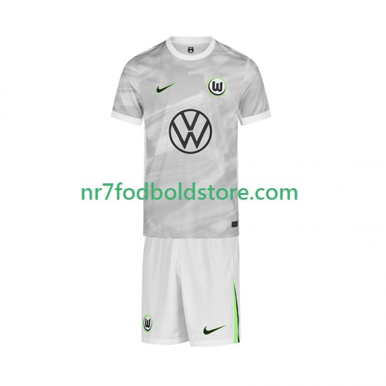VfL Wolfsburg Trøje Børn Udebane Fodboldsæt 2025-2026 Kortærmet